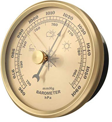 , Hygrometer, Barometer | 3-in-1 Wetterstation, Wanddekoration, Innen- 70 mm für Zuhause, Feuchtigkeitsmesser für Wettervorhersage Plus PR