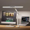 Honeywell LED Schreibtischlampe Büro - HJ1 Sunturalux™ Augenschonende Schreibtischlampe mit Klemme für Büro Zuhause Dimmbare Touch-Schreibtischleuchte Flexible Zwei-Sektions-Architekten-Klemmleu Weiße