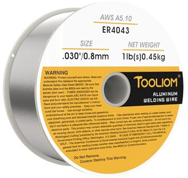 ER4043-030 Flux Core Welding Wire MIG Aluminum Welding Wire - 1lb Spool