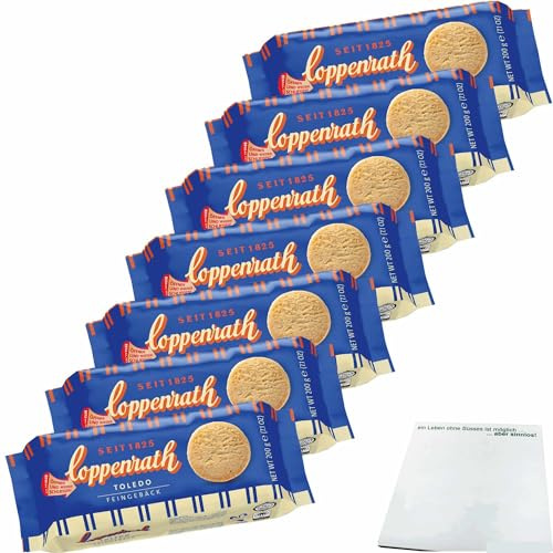 usy Bundle für Coppenrath Toledo Feingebäck Mürbegebäck mit Haselnüssen 7er Pack (7x200g Packung) + usy Block