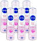 NIVEA Lot de 6 déodorants en spray anti-transpirants à la fleur de rose 150 ml