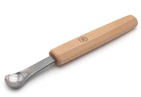 Wood Carving Gouge, High Carbon Steel Curved Blade Spoon Carving Tool