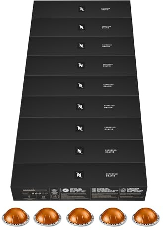Nespresso Vertuo - Assortiment Orafio - 90 Capsules Café | Compatible exclusivement avec les machines à café Vertuo - Assemblage Arabica et Robusta pour recettes avec ou sans lait