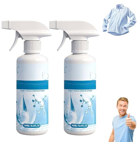Fly Cleanse Spray, 2026 Neu Non Ionic Emulsifier Clothing Cleaner, Leistungsstarkes Wäschefleckentferner- Fly Cleanse Reiniger, Stoffreiniger für die Kleiderpflege, Schont die Meisten Stoffe (300ml*2)