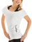 WINSHAPE Damen Dance-shirt Wtr12 Freizeit Fitness Workout T-shirt, Weiß, XS EU