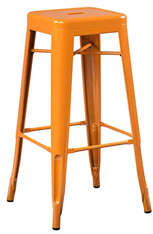 SKLUM Pack 2 hohe Hocker (76 cm) LIX Orange Safran