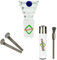Weedness Bong-Glas-Kopf 18,8 mm Schliff 3-Etagen 4-teiliges Set - Steckkopf Chillum Adapter Zubehör Köpfchen Head Aufsatz Bowl