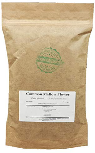 Herba Organica Fleur de Mauve Sylvestre Tisane - Malva Sylvestris L - Common Mallow Flower Tea (100g)