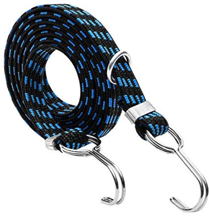 Elastische Spanngurte mit Haken für Fahrrad, Anhänger, LKW, Motorrad, Auto, 4 m, Blau
