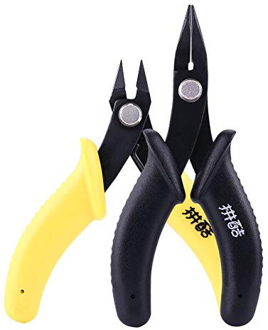 Piececool 3D Metal Model Kits Tools Set, 2Pcs Mini Flat Nose Plier Nipper DIY Tool for 3D Metal Puzzle Model Kit Jigsaw Assembling
