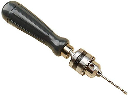 ANCLLO Trapano Manuale Grande Chiave a Mano Trapano con 5 Punte Semplici Trapano A Mano Gamma di serraggio 0,6-6mm Mano Twist Drill DIY Strumento