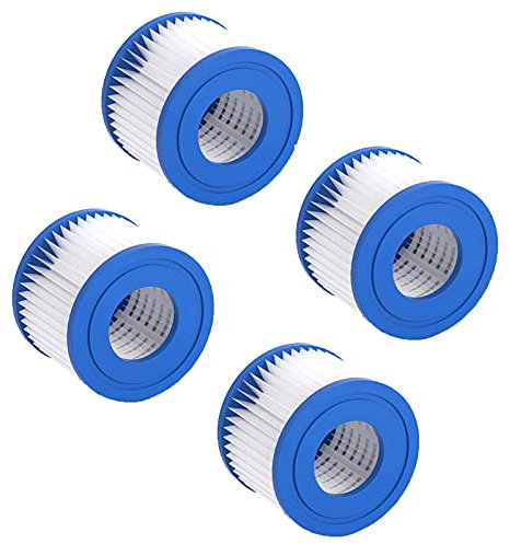Cartuchos de Filtro para Piscina, Cartuchos de Filtrado para el Agua, Cartucho de Filtro de Repuesto para Filtración de Piscina, Cartucho de Filtro de Piscina para Piscina Bombas(107*95*52 mm),4Pcs