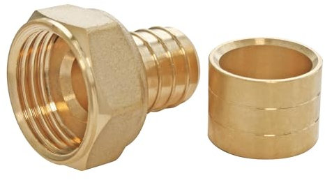 SOMATHERM FOR YOU, Raccord à glissement pour tube PER Ø20 mm - Ecrou tournant 20/27 (3/4) - Sachet de 2 pièces - Assemblage rapide, résistant à la corrosion, pour chauffage et sanitaire