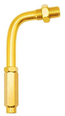 Aublinto Throttle Cable Guide Pipe, Motorcycle 90 Degree Obi Adjustable Throttle Cable Screw Head Motorcycle Throttle Cable Angle Pipe Elbow M10 Internal Thread Hose Screw Head Made of Aluminium