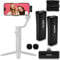 Movo Wireless Mini DUO Ultra Compact Dual Wireless Microphone for iPhone with Clip on Lavalier Mic, 10HR Battery, 50m Range, Noise Cancellation, Lightning - iPhone Microphone for Video Recording