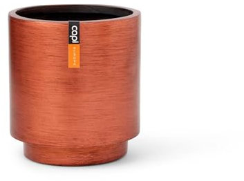 Capi Europe - Gefäß Zylinder Retro Gold & Copper - 23x25 - Kupfer - Öffnung Ø20 - Blumentopf für drinnen - BRTC315