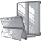 FINTIE Hybrid Case for Microsoft Surface Pro 11/10 / 9 (2024-2022) 13 inch, Shockproof Clear Cover with TPU Rugged Frame Compatible with Original Keyboard and Kickstand, Grey