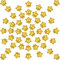 100Pcs 5'' Stern Folie Ballons Fünf-Punkt Stern Form Ballons für Geburtstag Party Hochzeit Baby Dusche, Geschlecht Enthüllen, Geburtstag oder Verlobungsparty Dekoration (Gold)