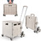 EPROSMIN Folding Shopping Trolley Cart, Stair Climbing Boot Cart with Adjustable Telescopic Aluminium Handle, Collapsible Utility Box for Shopping, Garden Camping