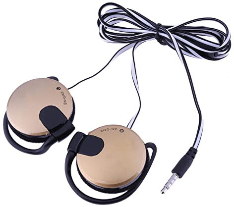 WEITING Auriculares con Clip para el oído con cable | Auriculares Fitness con gancho para la 3,5 mm - Accesorios para teléfonos móviles para correr, entrenar, trotar, senderismo, escalada