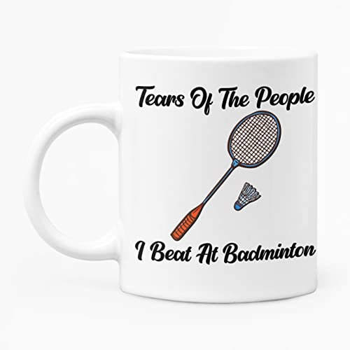 McMug - Tears of The People I Beat at Badminton - Funny Sports Mug, Ceramic, 11fl.oz.