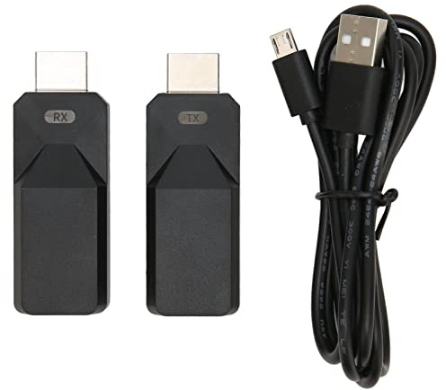 Transmisor y Receptor Inalámbrico HDMI, 1080P 60Hz Kit Extensor Inalámbrico HDMI Adaptador de Extensión de Interfaz Multimedia HD para Computadora de TV