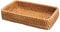 Nvanvmm Hand-Woven Storage Basket Rattan Storage Tray Wicker Baskets Bread Fruit Food Breakfast Display Box -C