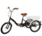 wanwanper 20 Zoll Erwachsene-Dreirad Adult Trike Tricycle, 3 Räder Fahrrad Seniorenrad Tricycle mit Einkaufskorb, für Städte, Strände, Fahrradwege und Verschiedene Straßen, Schwarz