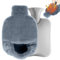 Fußwärmer Ohne Strom 2L, Sentasi Fusswärmer Erwachsene Länge 36cm, Fusswärmer Für Erwachsene Kinder, Ultraweiches Winter Warme Füße, Foot Warmer Grau
