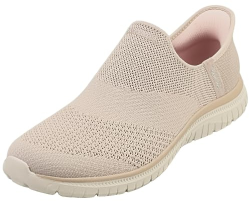 Skechers Damen Virtue Sleek Slip-InTurnschuhe, Taupe Knit, 41 EU