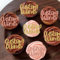 Custom Personalised Cupcake Charm Cake Topper Glitter Cardstock (12 Pack, Green Glitter)