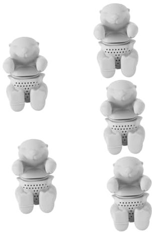 HEMOTON 5st Kräutertee Kreatives Teesieb Tee-eier Aus Losen Blättern Becher Teesiebe Für Losen Tee Faultier-tee-ei Teefilter Aus Metall Tee-ei Mit Losen Blättern Koala Reisen Niedlich