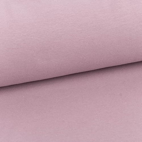 SCHÖNER LEBEN. Bündchenstoff Schlauchware Organic Bio fein Flieder lila 35cm Breite