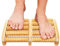 Rouleau de Massage en Bois, Appareil de Massage des Pieds pour Soulager Fasciite Plantaire, Masseur Pieds Double avec Rouleaux Acupression pour Pied Relaxation et Soulagement