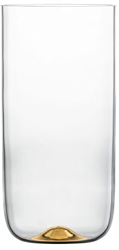 Eisch Vase Dot, Dekovase, Glasvase, Dekoobjekt, Kristallglas, Gold, 25 cm, 77748925