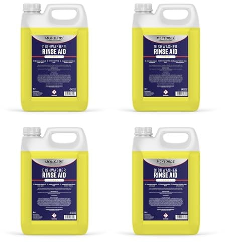 McKLords Commercial - Dishwasher Rinse Aid Lemon Fragrance - 20 Litre (4x5 Litre),