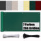 Ufamiluk Balkon Windschutz 75x1500cm fest meterware Tuch Fuer den Balkon UV-Schutz balkonverkleidung für Garten Balkon Zaun Terrassen Swimming Pool Dunkelgrün