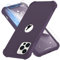 ORETECH Cover iPhone 12 Pro Max(6.7 Pollici) con [2 Pezzi di Vetro Temperato ] 360° Silicone Bumper Protettive Ultra Sottile Hard PC Cover per iPhone 12 PROMAX - Viola Scuro