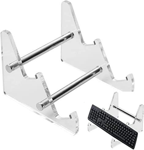 Fukamou Tastaturhalter Ständer - Mechanischer Keyboard | Aufbewahrungsständer Aus Acryl Mit 3 Ebenen, 2 Ebenen, 1 Ebene, Transparenter Display-Tastaturhalter Für Das Home Office