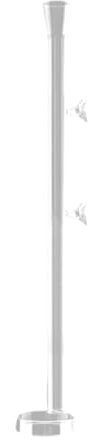 MagiDeal Tube d'alimentation en Verre pour Aquarium, avec Plateau d'alimentation Rond, mangeoire à crevettes Multi-Usage pour Usage Domestique, 45CM