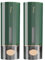 Seifenspender Wandbefestigung, 2Set Soap Dispenser Ohne Bohren 450ml, Waschbecken Badezimmer Duschgel Spender, transparentem Sichtfenster, Duschgel und Händedesinfektionsmittel-grün