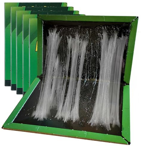 5 Pack Multi Insects Sticky Pads, Pest Sticky Pad Traps Boards, Undetectable Black & Extra Strong Glue Sticky Trap Pads for Indoor Outdoor Home Kitchen Garden