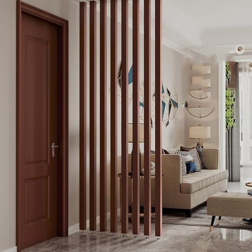 Wanddekoration B, 5 Stück, 130–150 cm, Raumteiler – Holzgitter-Dekor für den Eingang, 5 Stück Raumteilerstreifen, Raumteilersäule für Wohnzimmer, Restaurant und Hotel