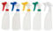 Tek Automotive 5 Pack Colour Coded 600ml Empty Trigger Spray Bottles Adjustable Nozzle General Chemical Resistant Leak Proof Water Spray Bottles for Hair, Cleaning, Car Detailing, Gardening Essentials