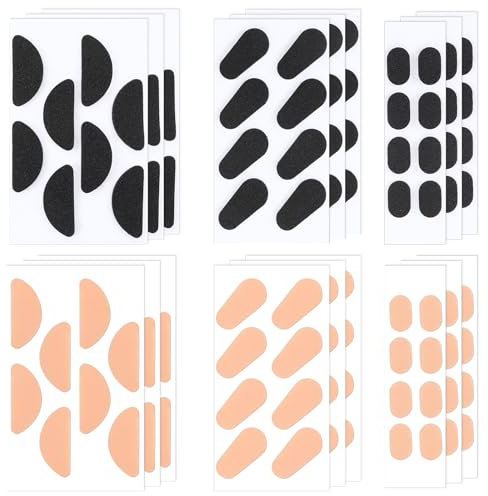 72 Pairs Eyeglass Nose Pads, Nose Pads Soft Foam, Soft Foam Nose Pads, Soft Silicone Adhesive Air Chamber Glasses Nose Pads, Self-Adhesive Anti-Slip Soft Foam Glasses Nose Pads for Glasses, 1.5mm