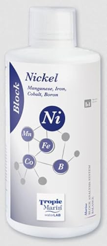 Tropic Marin Block Nickel 1000 ml fürs Aquarium, Konzentrierte Lösung zur Zufuhr von Nickel, Mangan, Eisen, Cobalt und BOR bei Defiziten im Aquarium.