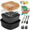 15 pezzi per friggitrice ad aria calda COSORI Turboblaze 6L Airfryer 5,5L 6,2L, senza BPA, accessorio Airfryer per COSORI 5,5L 6L 6.2L, Philips Airfryer 5000 serie XXL 7,2L 7,3L, Ninja, Tefal