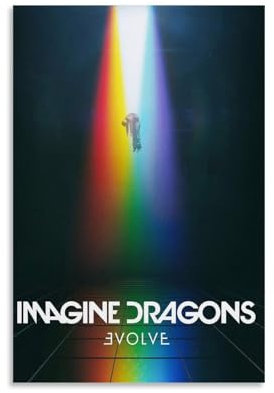 LFQYEOUHOU Imagine Dragons Pop Sänger Albumcover Leinwand Poster Wandkunst dekorative Malerei Schlafzimmer Gemälde Poster 30 x 45 cm Ungerahmt