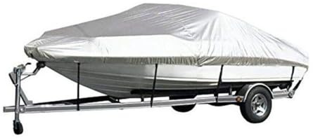 NEWFUN Bache Bateau, Housses pour Bateaux, Toile Oxford Bâche de Couverture pour Bateaux, Bâche de Bateau étanche à la Poussière et Résistante Aux UV (17-19FT)