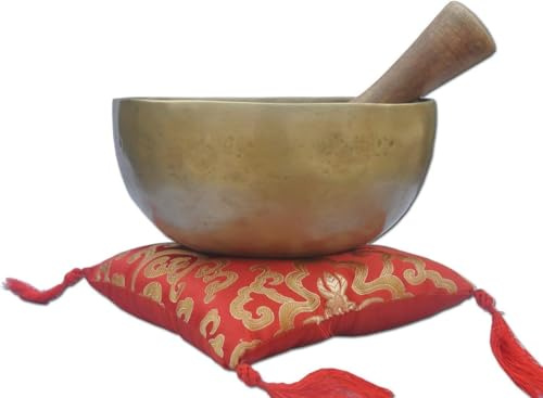 SHYAMVUN Tibetan Singing Bowl Set – 7 Inch Easy to Play & Beginner Friendly Meditation Bowl with Cushion & Mallet | Stress Relief & Mindfulness | Gift-Ready